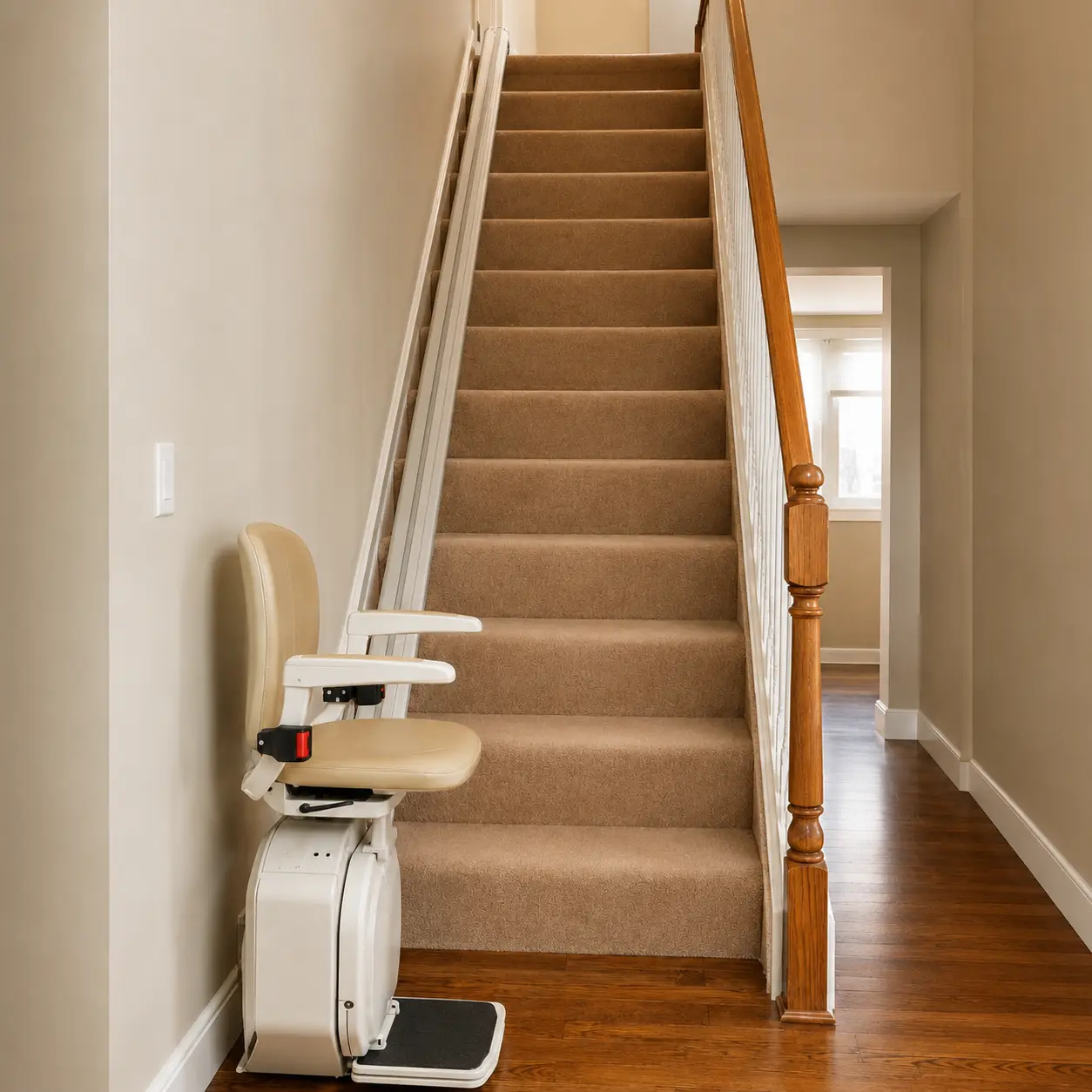 Monte-escalier droit